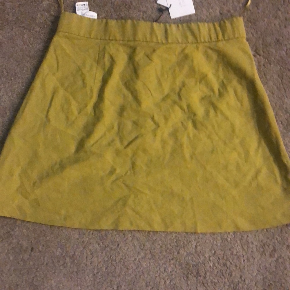 Zara yellow classy skirt